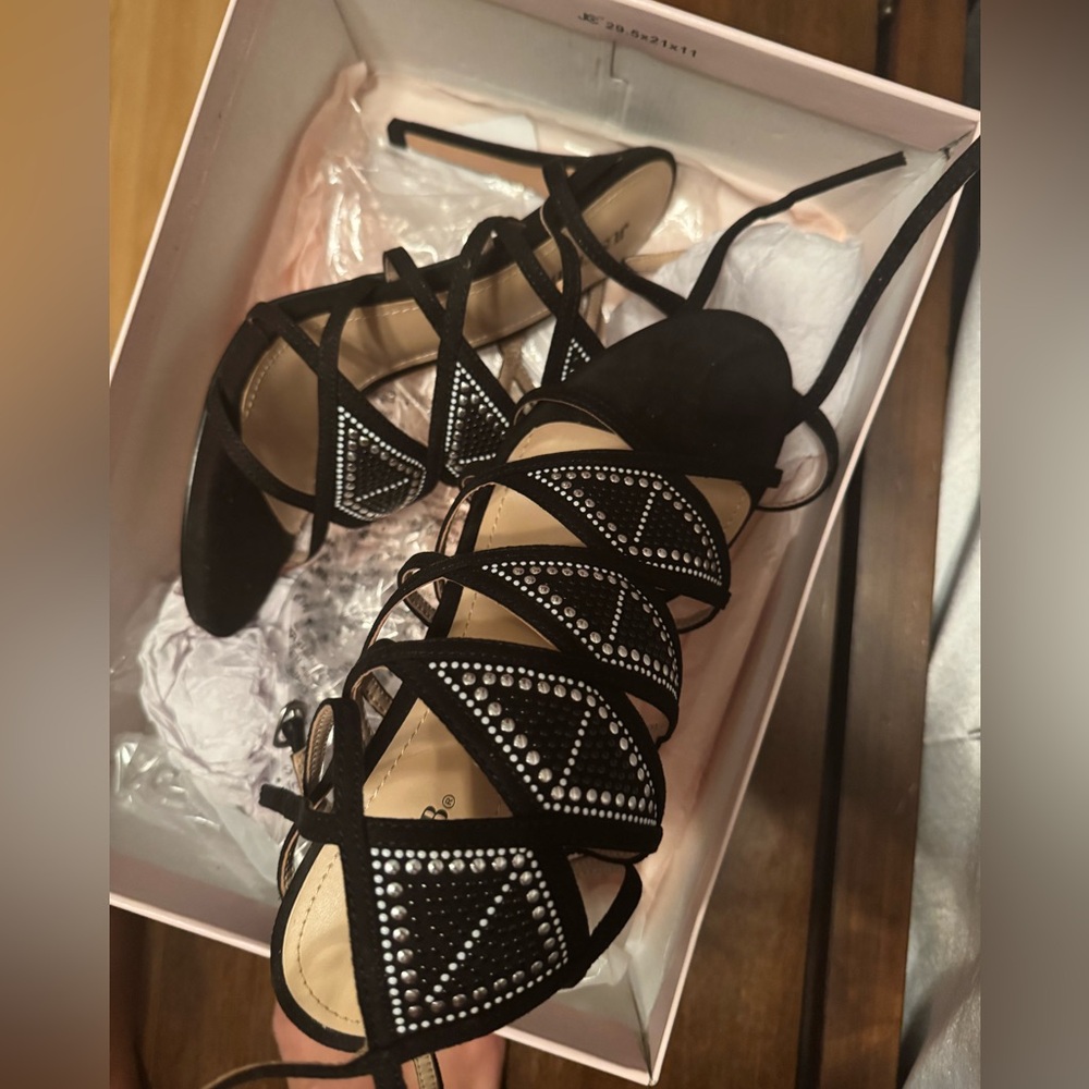 Strapped heels